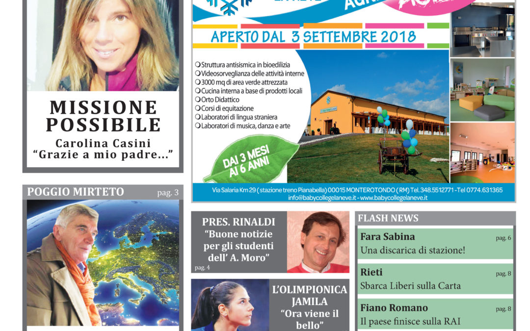 Leggi la 28a uscita di Qui News! (edizione dell’11 settembre 2018)