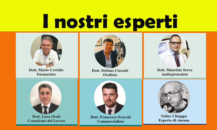 LEGGI LE RUBRICHE DEI NOSTRI ESPERTI! (ed. 11 ottobre 2018)