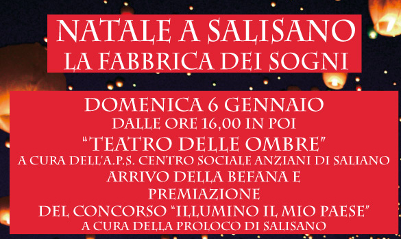 Evento – “Natale a Salisano. La fabbrica dei sogni”