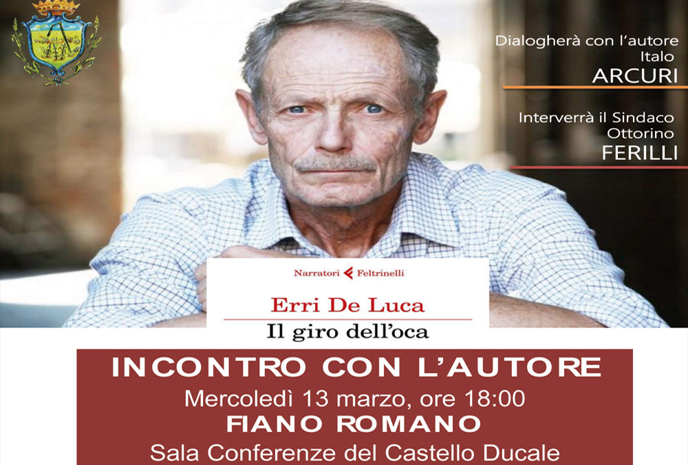 FIANO ROMANO – Erri De Luca presenta il suo ultimo libro (info)